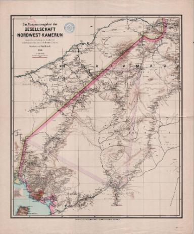 Das Konzessionsgebiet der Gesellschaft Nordwest-Kamerun I