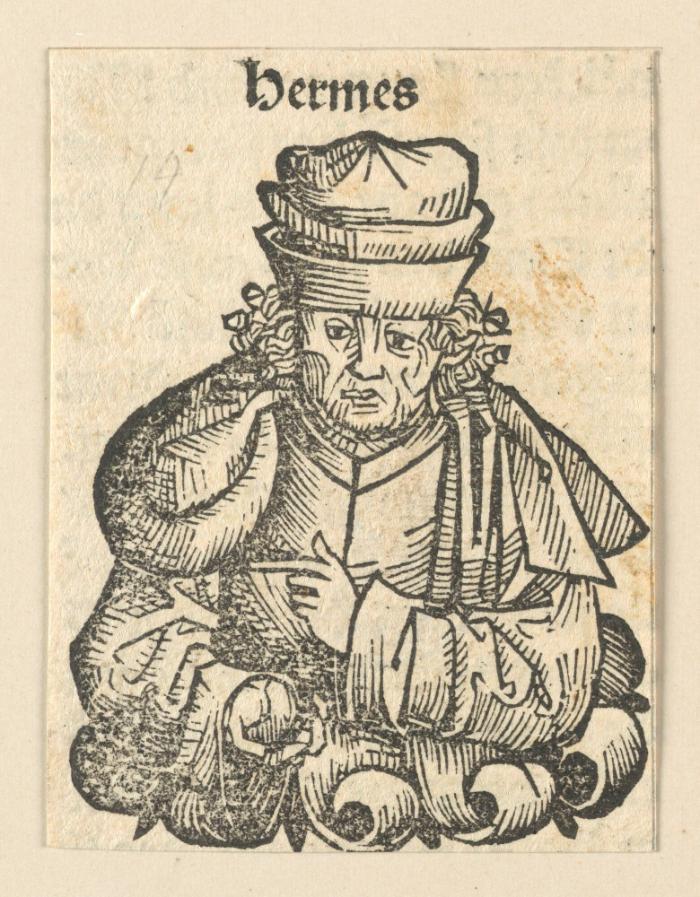 Schedelsche Weltchronik - Gelehrte: Hermes (74v)