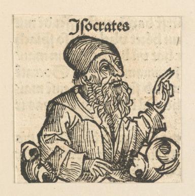 Schedelsche Weltchronik - Gelehrte: Isocrates (73r)