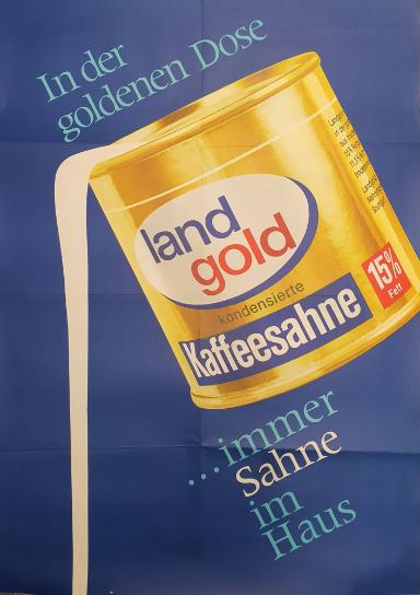 land gold Kaffeesahne Werbung