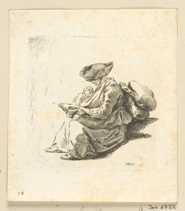 Bettelnde Soldatenfrau