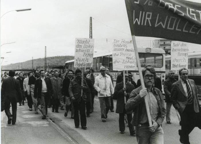 Fotoserie: Streiks und Demonstrationen in der Metallindustrie 1981
