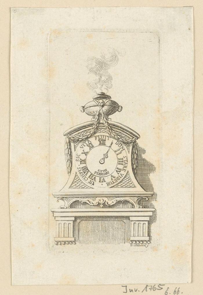 Uhr auf Consol mit der Sterbestunde