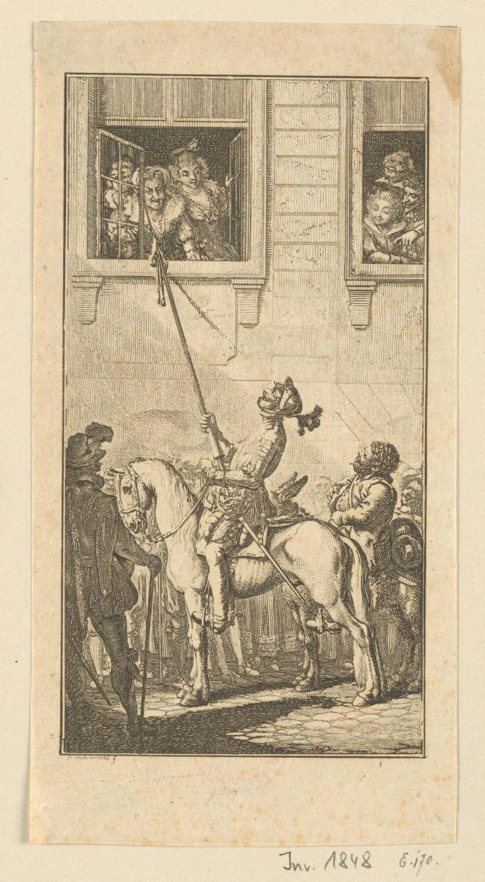 Blatt zu Cervantes' Don Quixote