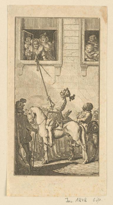 Blatt zu Cervantes' Don Quixote