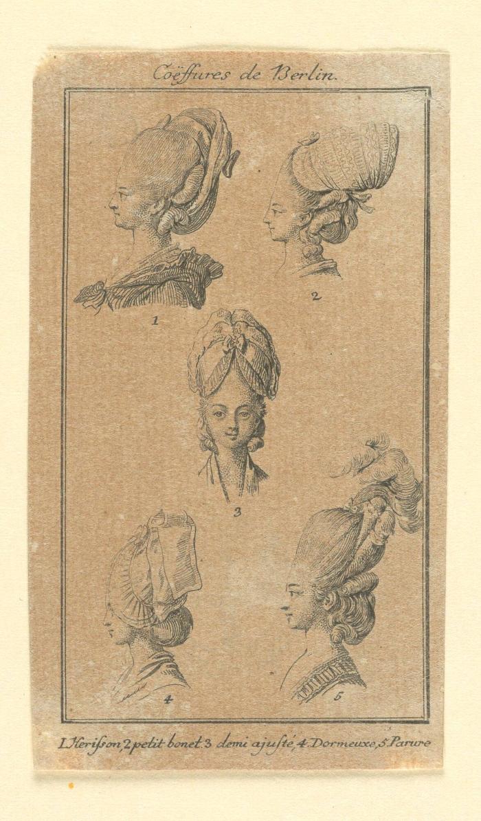 Modeblatt zum Göttinger Taschenkalender 1778