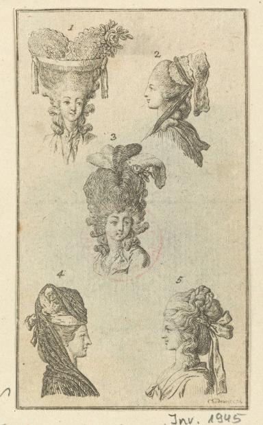 Folge: "Kopfputz und Kleidungen" zum Lauenburger Kalender 1779 (Blatt 2/5)
