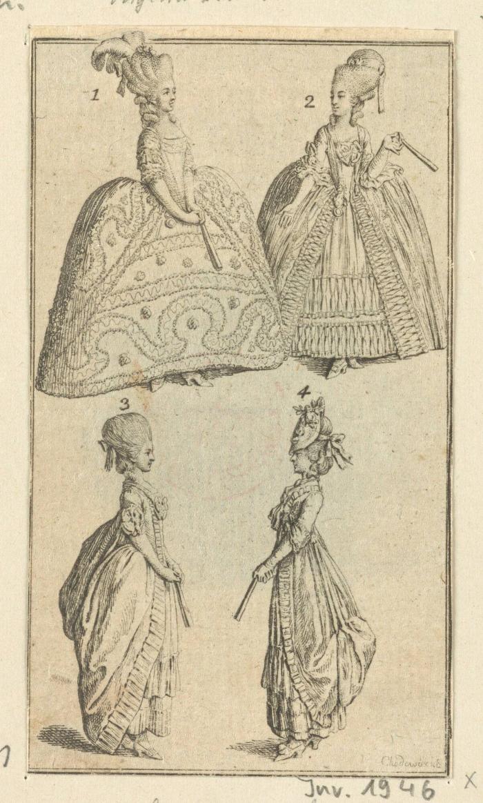 Folge: "Kopfputz und Kleidungen" zum Lauenburger Kalender 1779 (Blatt 3/5)