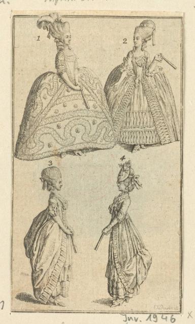 Folge: "Kopfputz und Kleidungen" zum Lauenburger Kalender 1779 (Blatt 3/5)