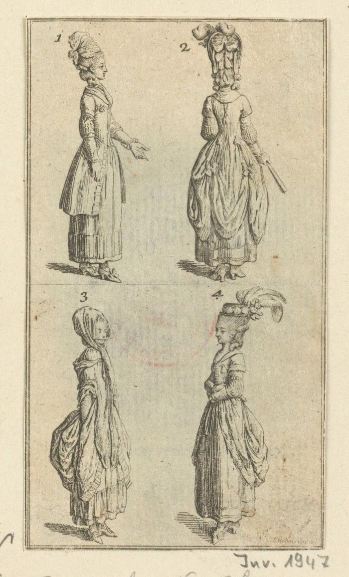 Folge: "Kopfputz und Kleidungen" zum Lauenburger Kalender 1779 (Blatt 4/5)