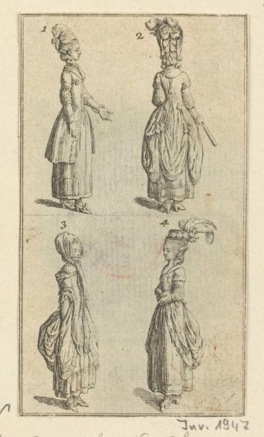 Folge: "Kopfputz und Kleidungen" zum Lauenburger Kalender 1779 (Blatt 4/5)