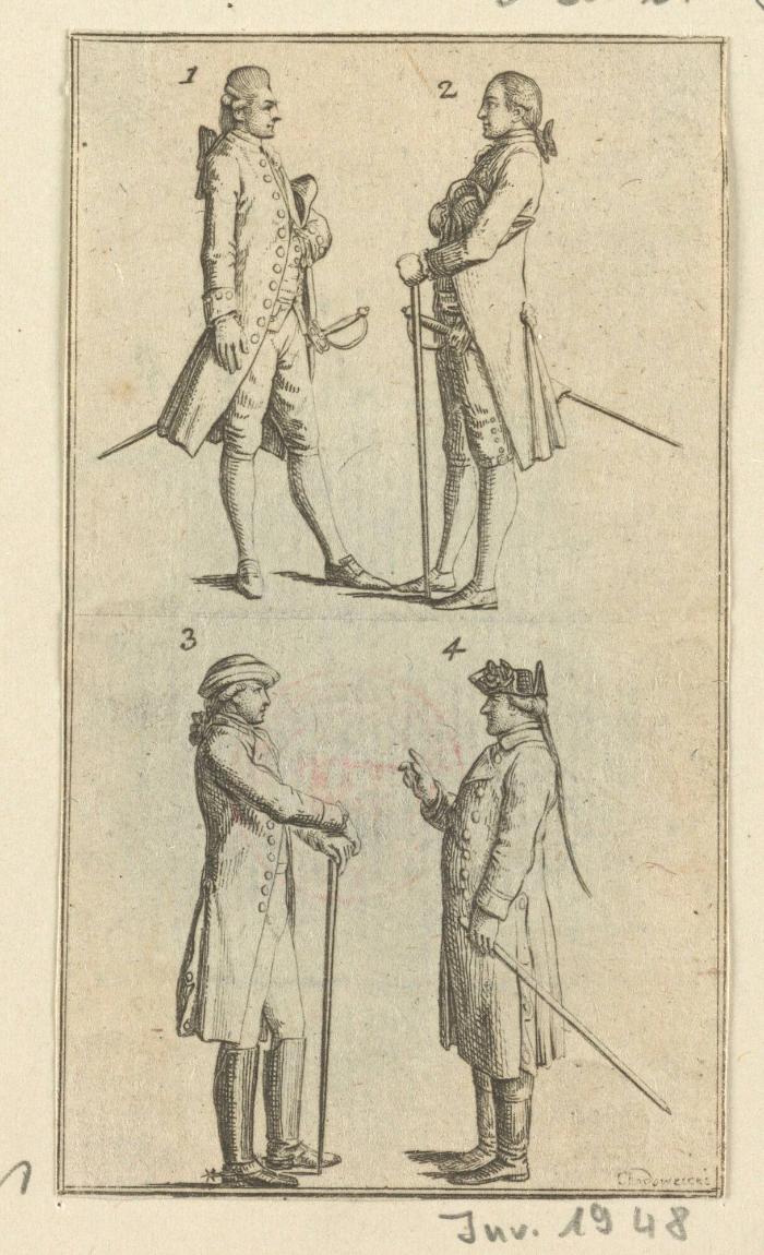 Folge: "Kopfputz und Kleidungen" zum Lauenburger Kalender 1779 (Blatt 5/5)