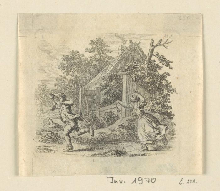 Titelvignette zu Johann Karl Wezels "Die wilde Betty"