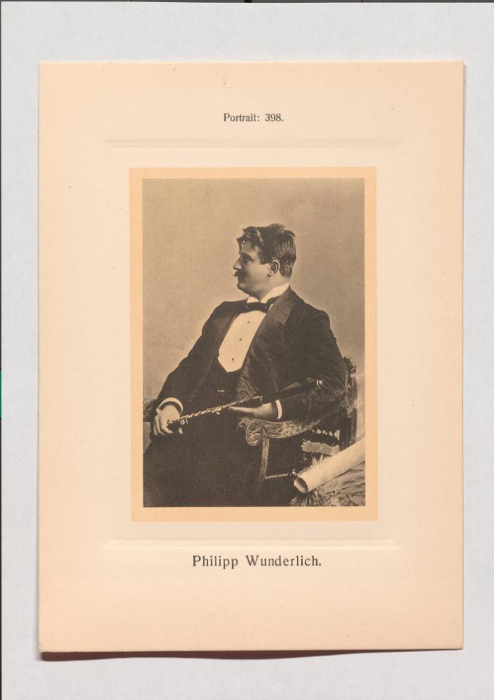 Philipp Wunderlich aus Adolph Goldbergs Porträt-Sammlung hervorragender Flöten-Virtuosen, Dilettanten und Komponisten