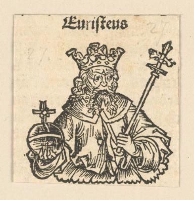 Schedelsche Weltchronik - Herrscherdarstellungen: Euristeus (040r)