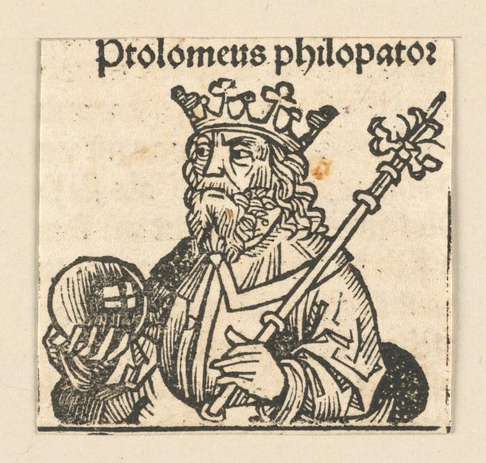 Schedelsche Weltchronik - Herrscherdarstellungen: Ptolomeus philopator (XX)