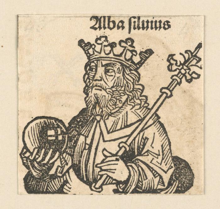 Schedelsche Weltchronik - Herrscherdarstellungen: Alba Silvius (049r)