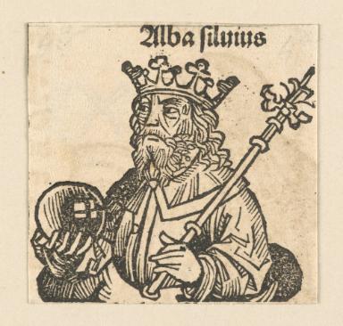Schedelsche Weltchronik - Herrscherdarstellungen: Alba Silvius (049r)