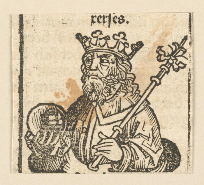 Schedelsche Weltchronik - Herrscherdarstellungen: Xerses (026r)