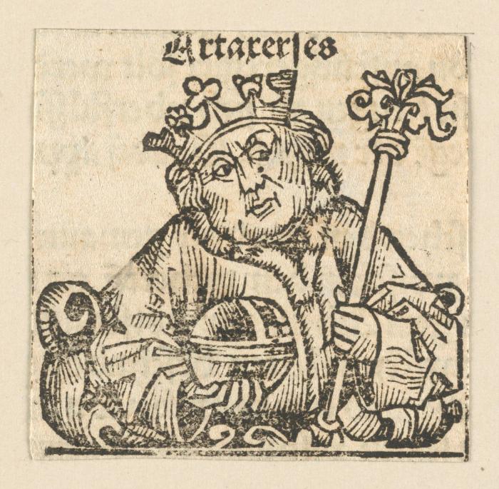 Schedelsche Weltchronik - Herrscherdarstellungen: Artarerses (070v)