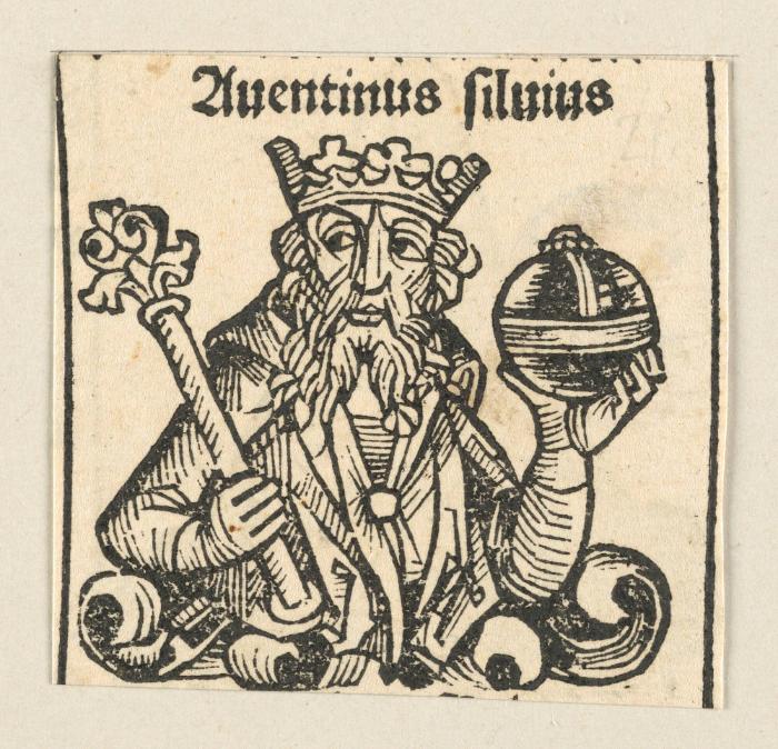 Schedelsche Weltchronik - Herrscherdarstellungen: Monarchey & Perser konig, Darius histapsis (070v)