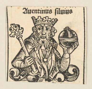 Schedelsche Weltchronik - Herrscherdarstellungen: Monarchey & Perser konig, Darius histapsis (070v)