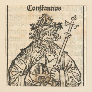 Schedelsche Weltchronik - Herrscherdarstellungen: Constantius (129r)