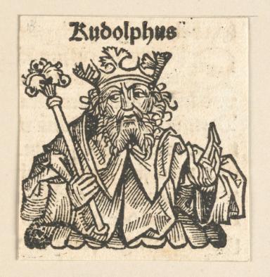 Schedelsche Weltchronik - Herrscherdarstellungen: Rudolphus (177r)