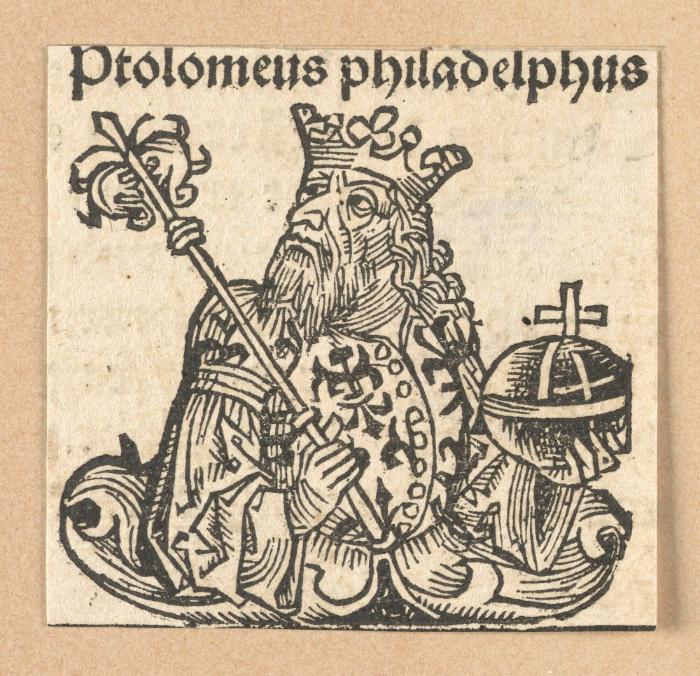 Schedelsche Weltchronik - Herrscherdarstellungen: Ptolomeus philadelphus (076r)