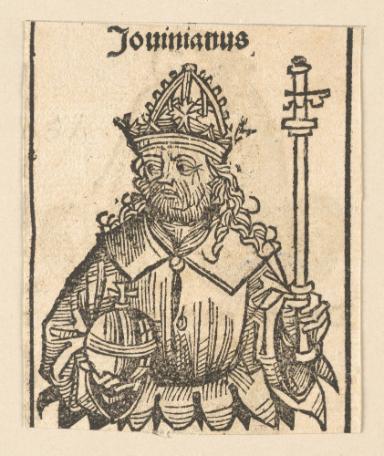 Schedelsche Weltchronik - Herrscherdarstellungen: Jovinianus (132r)