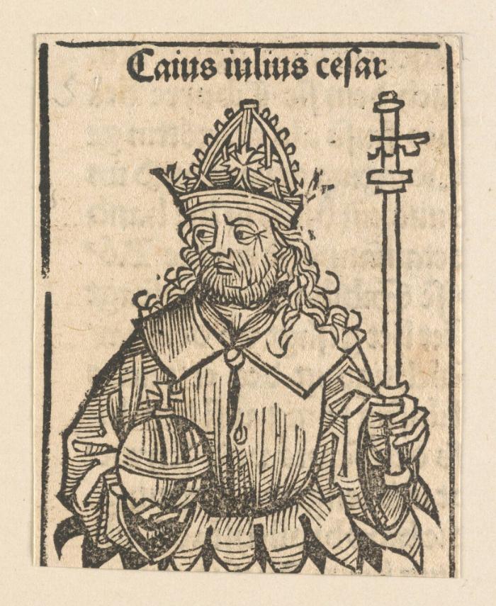Schedelsche Weltchronik - Herrscherdarstellungen: Caius iulius cesar (93r)