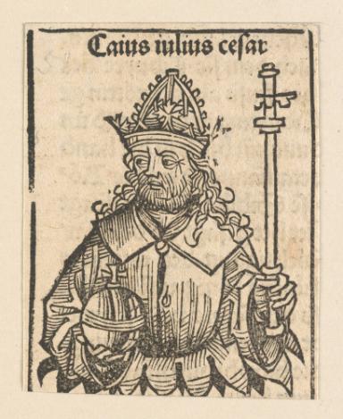 Schedelsche Weltchronik - Herrscherdarstellungen: Caius iulius cesar (93r)