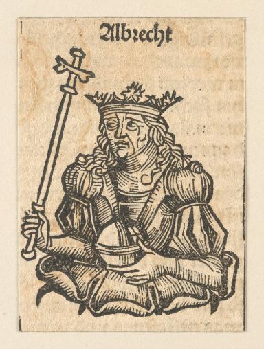 Schedelsche Weltchronik - Herrscherdarstellungen: Albrecht (243r)