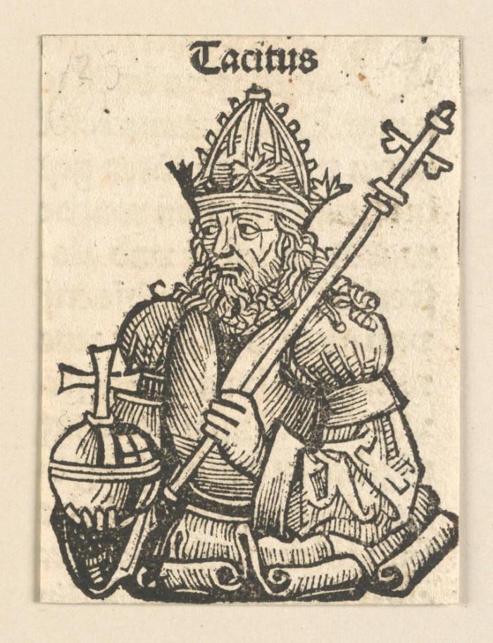 Schedelsche Weltchronik - Herrscherdarstellungen: Tacitus (123r)