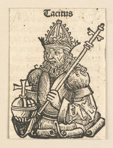 Schedelsche Weltchronik - Herrscherdarstellungen: Tacitus (123r)