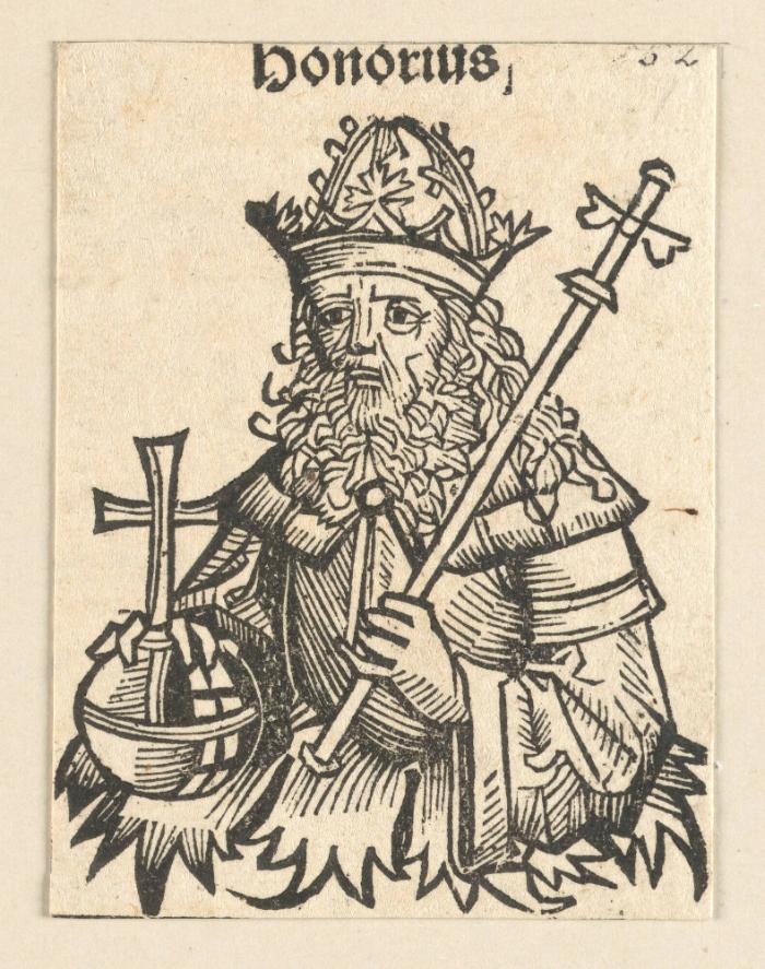 Schedelsche Weltchronik - Herrscherdarstellungen: honorius (134r)