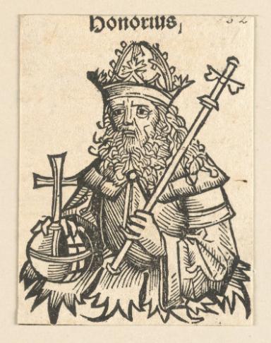 Schedelsche Weltchronik - Herrscherdarstellungen: honorius (134r)