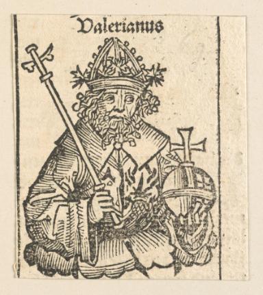 Schedelsche Weltchronik - Herrscherdarstellungen: Valerianus (121r)