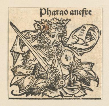 Schedelsche Weltchronik - Herrscherdarstellungen: Pharaoh anefre (27r)