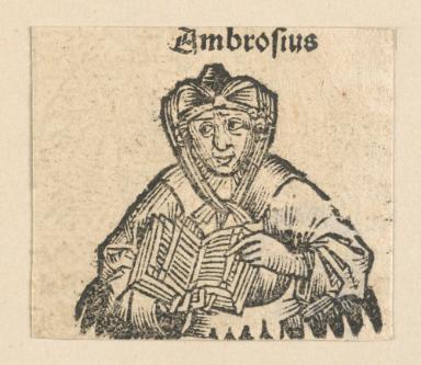 Schedelsche Weltchronik - Herrscherdarstellungen: Ambrosius (117v)