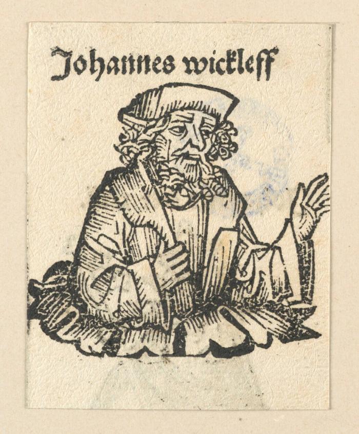 Schedelsche Weltchronik - Herrscherdarstellungen: Johannes wickleff (238r)