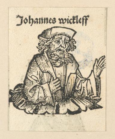 Schedelsche Weltchronik - Herrscherdarstellungen: Johannes wickleff (238r)