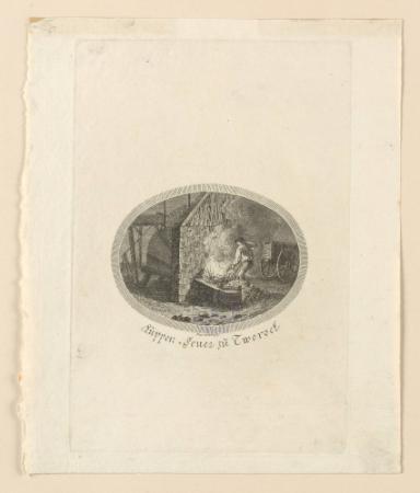 Brennender Ofen / "Feuer zu Zworock"