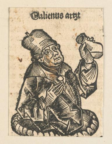 Schedelsche Weltchronik - Gelehrte: Galienus arzt (113v)