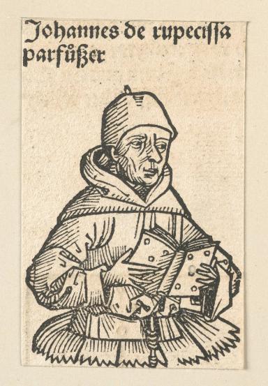 Schedelsche Weltchronik - Gelehrte: Johannes de rupecissa parfuoßer (234v)