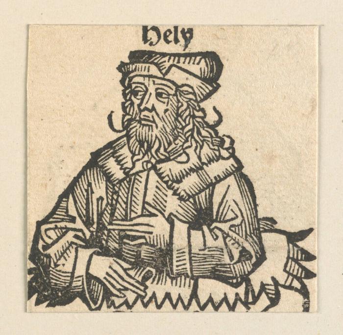 Schedelsche Weltchronik - Gelehrte: Hely / Abdon (41v)