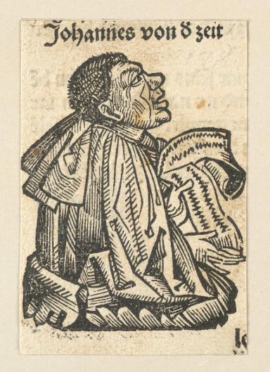 Schedelsche Weltchronik - Gelehrte: Johannes von 8 zeit (198r)