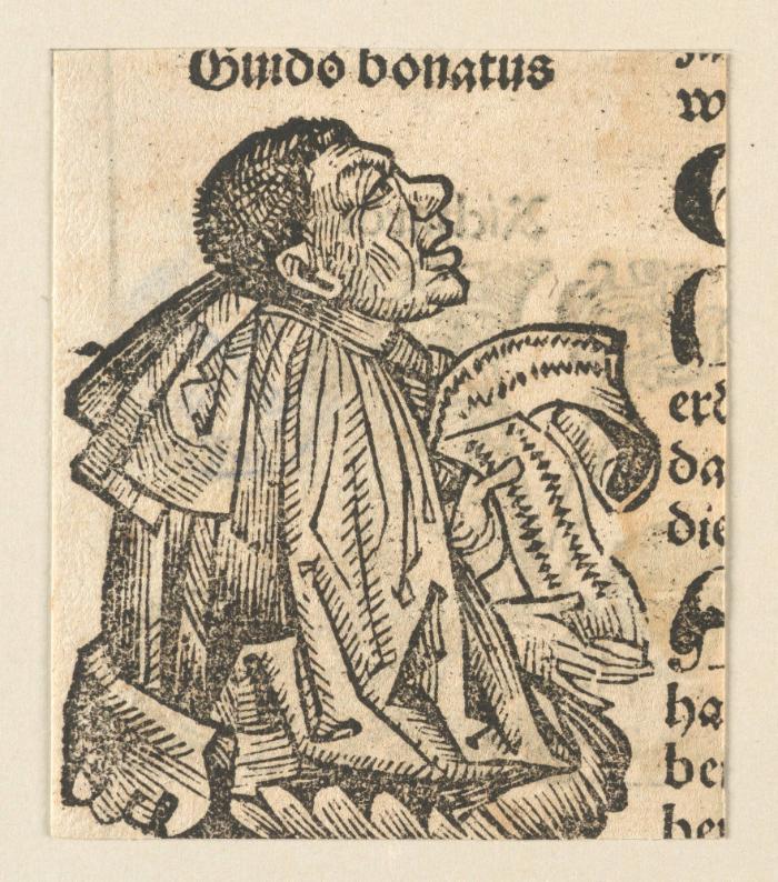 Schedelsche Weltchronik - Gelehrte: Guido bonatus (214v)