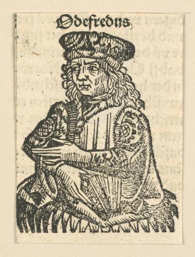 Schedelsche Weltchronik - Gelehrte: Odefredus (211r)