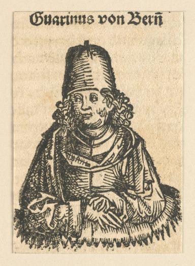Schedelsche Weltchronik - Gelehrte: Guarinus von Bern (246r)